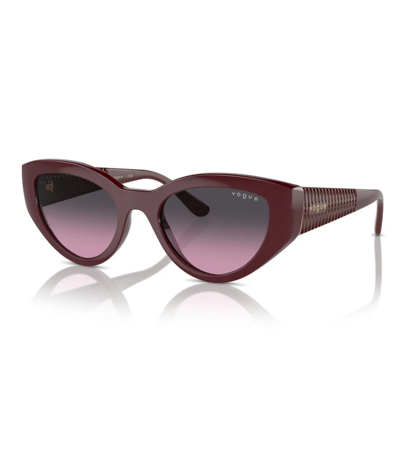 Vogue Women's Bordeaux Cat-Eye Sunglasses