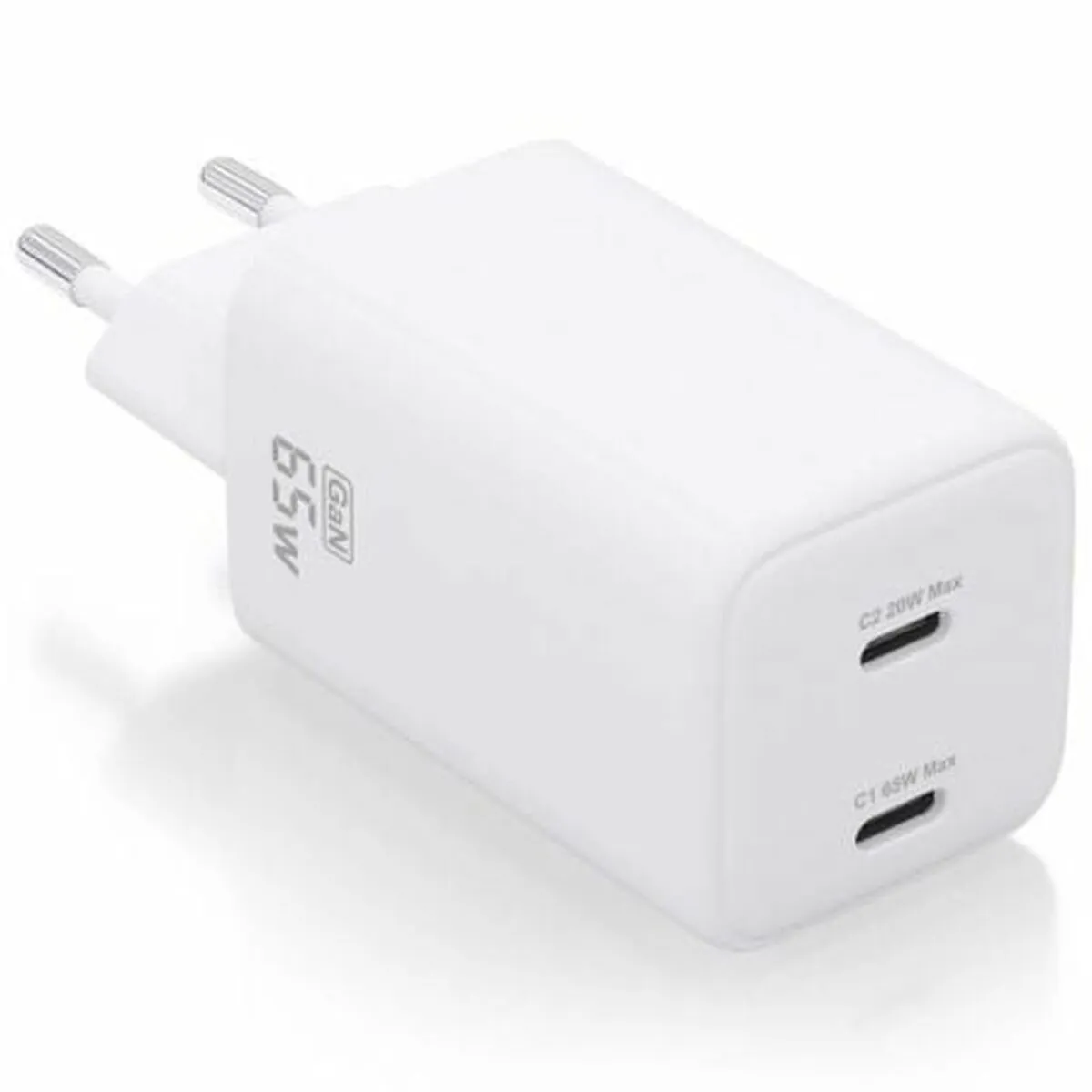 Wall Charger Aisens ASCH-65W2P039-W White 65 W (1 Unit)