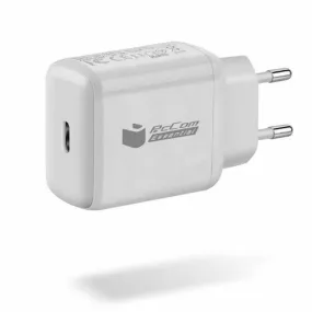 Wall Charger   USB-C Cable PcCom White 20 W