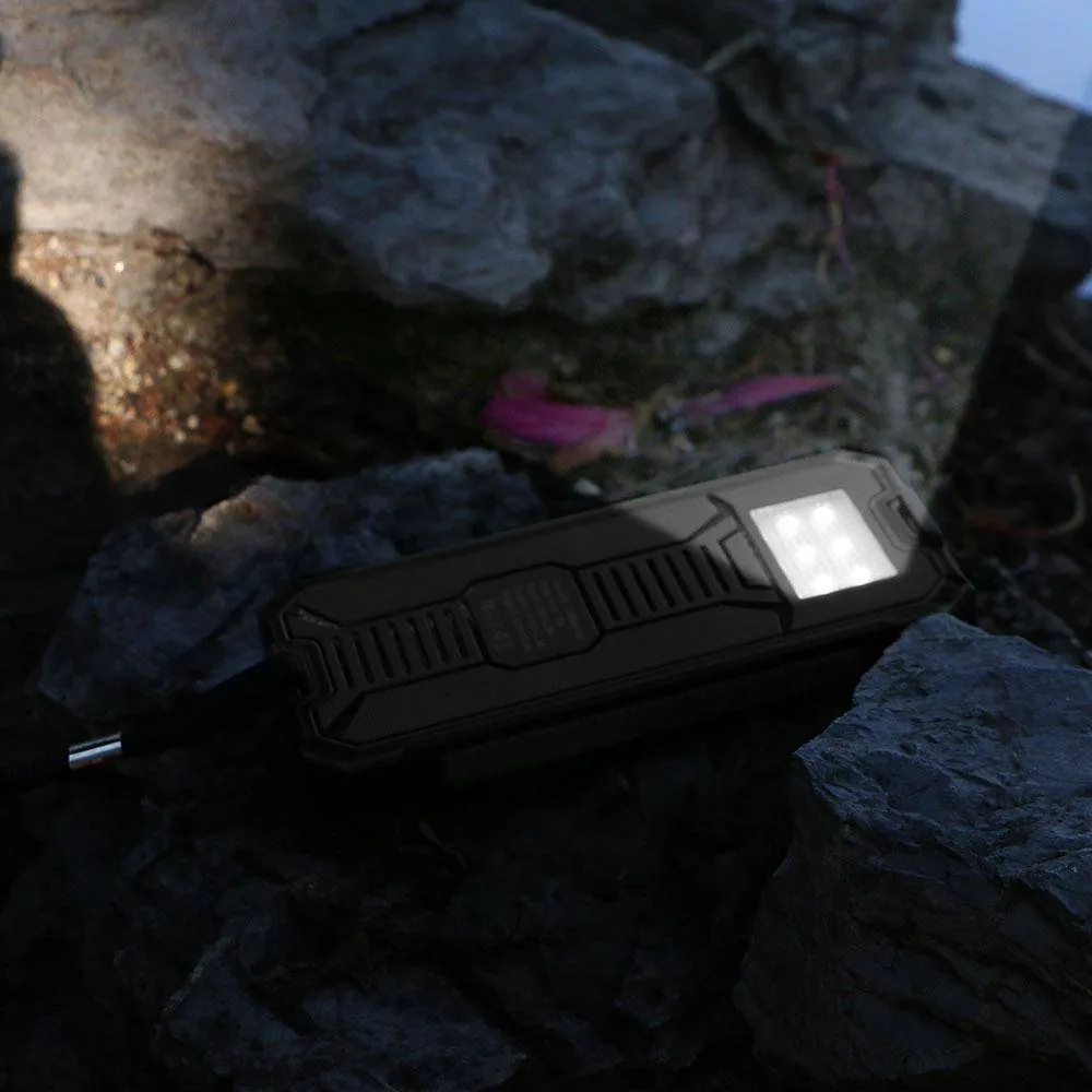 Waterproof Portable Solar Powered Phone /Battery Charger On The Go ! (20000mAh)