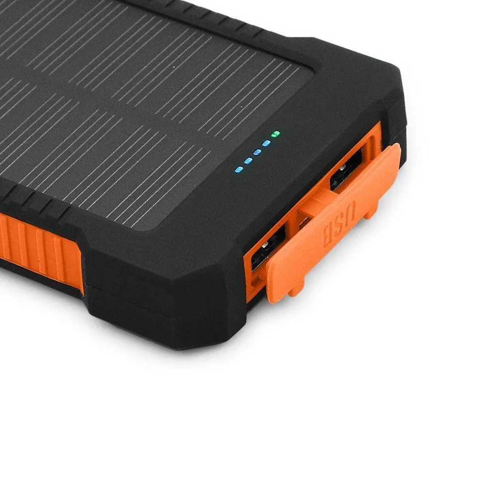 Waterproof Portable Solar Powered Phone /Battery Charger On The Go ! (20000mAh)