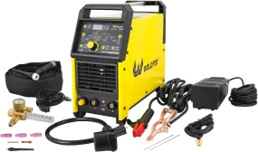 Weldpro TIGACDC200GD Digital AC/DC TIG Welder 200 Amp with Pulse CK17 Worldwide Superflex Torch with Trigger Switch Dual Voltage 220V/110V L12003 New