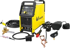 Weldpro TIGACDC200GD Digital TIG/Stick Welder With AC/DC KT26 Torch 200 Amp High Frequency Pulse L12008 New