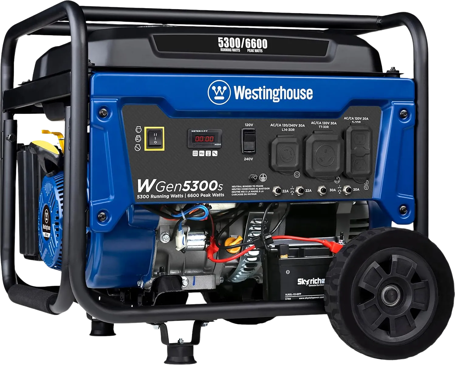 Westinghouse WGen5300s Generator 5300W/6600W 30 Amp Electric Start Gas New