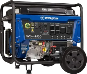 Westinghouse WGen9500 Generator 9500W/12500W 50 Amp Remote Start Gas New