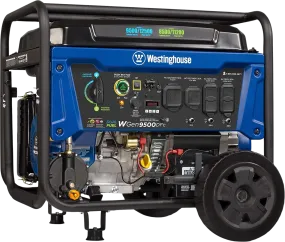 Westinghouse WGen9500DFc Generator 9500W/12500W 50 Amp Remote Start Dual Fuel with CO Sensor New