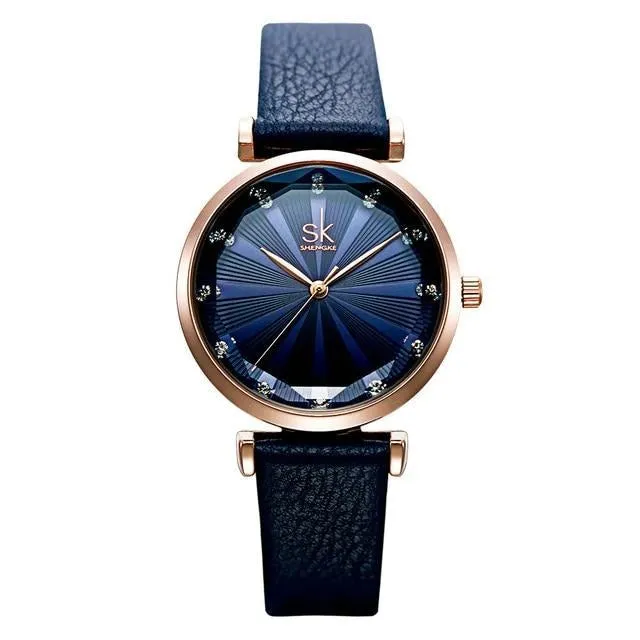 Women's Luxury Leather Band Watch