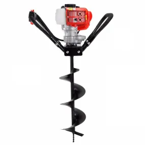 XtremepowerUS 43cc Gas Posthole Digger One Man Fence Hole Auger w/ 8" inch Bit