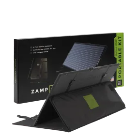 Zamp Solar OBSIDIAN® SERIES 100-Watt Portable Kit (No Charge Controller Included) -Unregulated