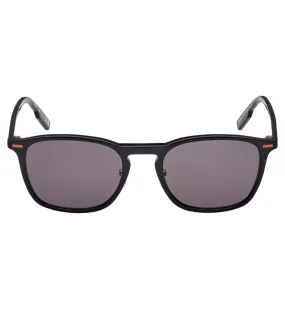 Zegna Men's Smoke Oval Sunglasses