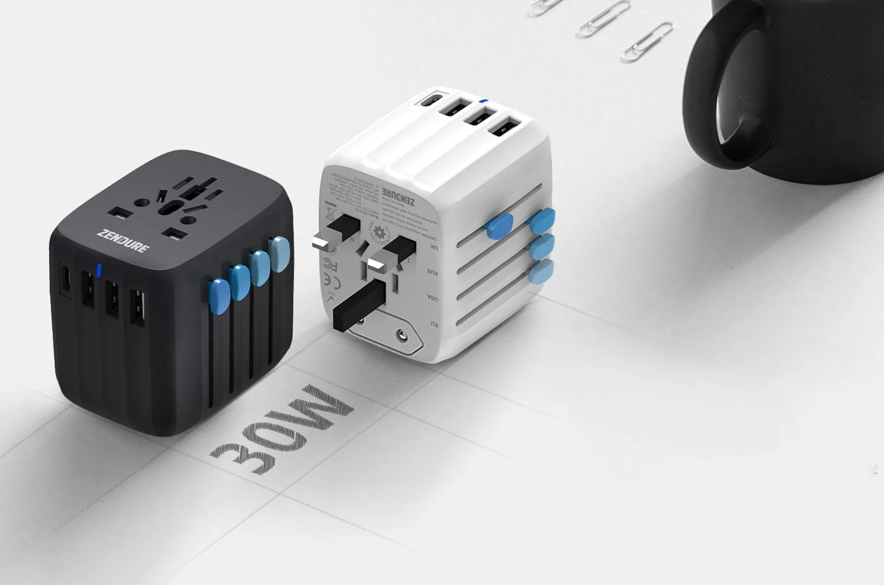 Zendure Passport 30W Travel Adapter