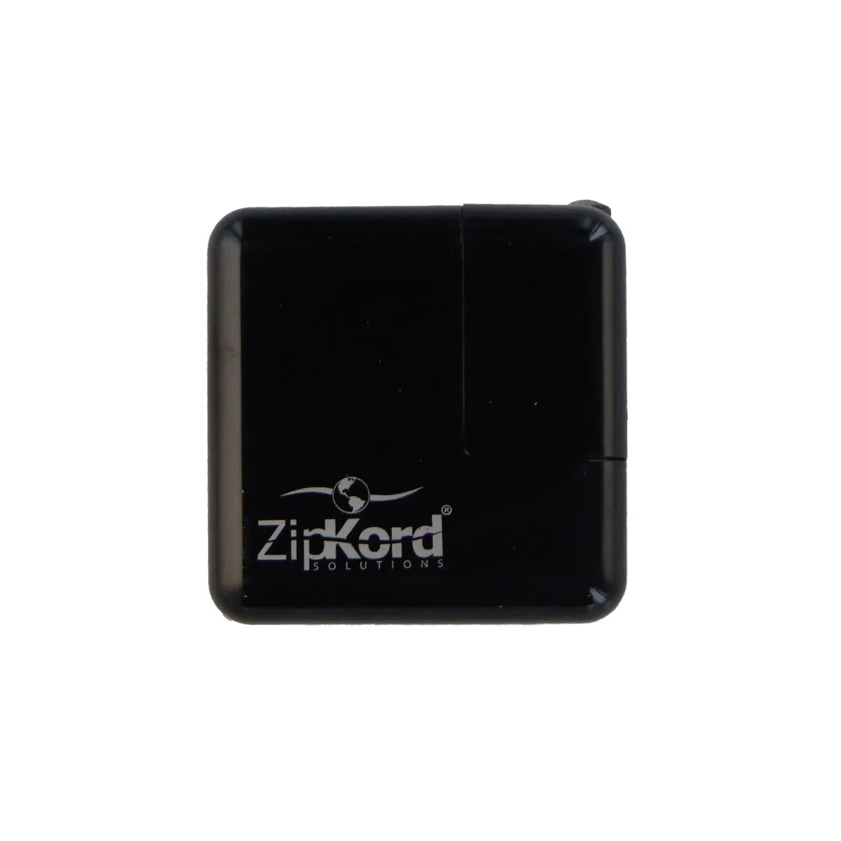 ZipKord 2.1A Wall Charger for USB Devices - Black/Black