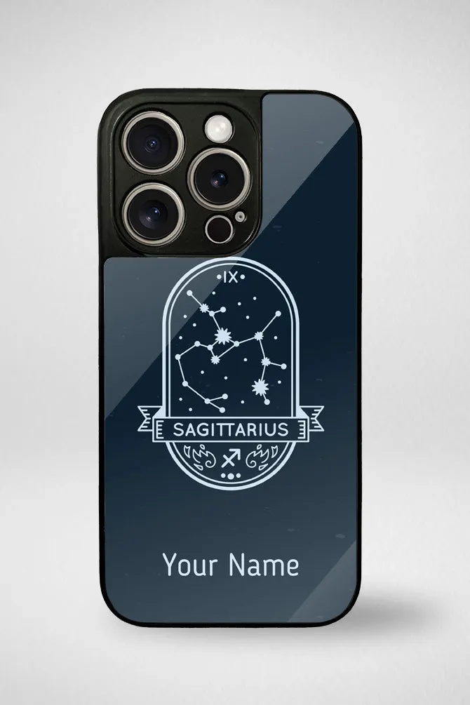 Zodiac Sagittarius Customized Glass Mobile Case - iPhone, Samsung & OnePlus